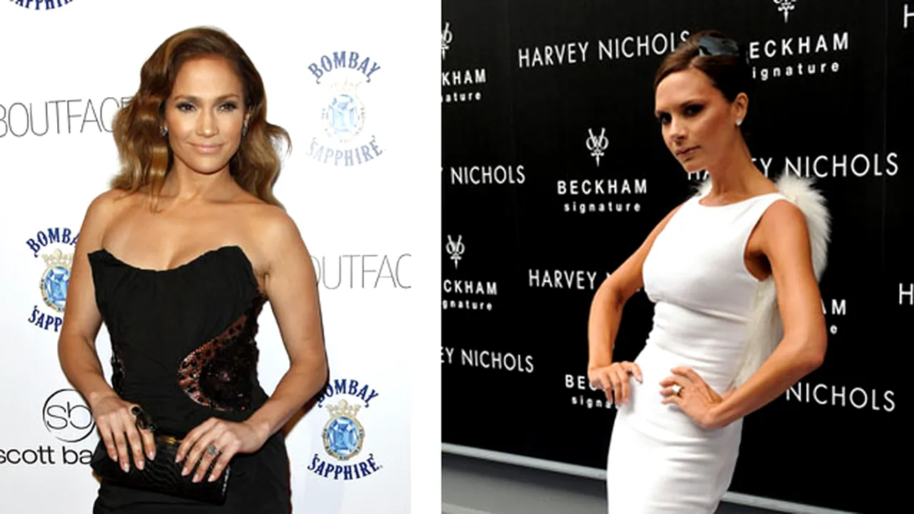 Victoria Beckham: Port acelaşi număr la rochie ca şi Jennifer Lopez