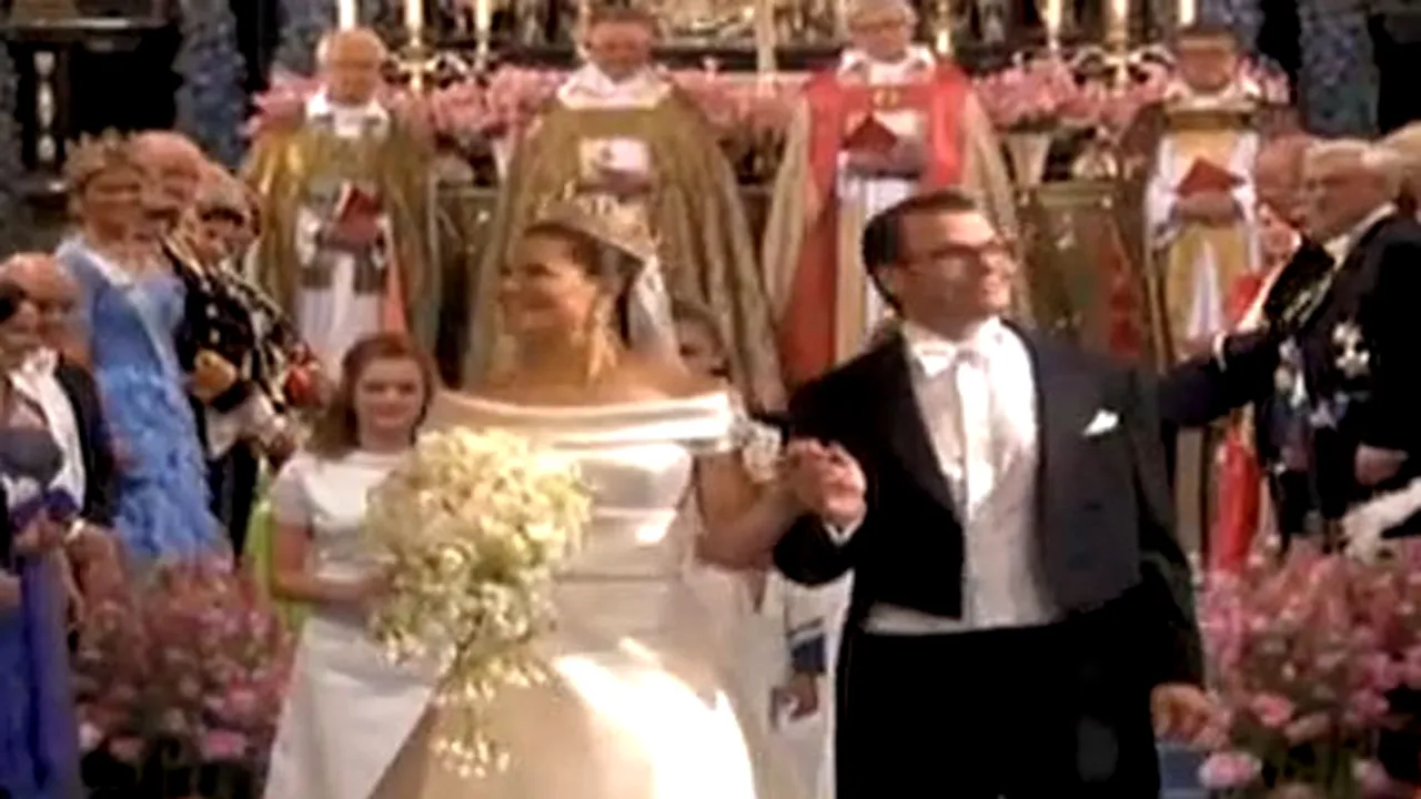 Nunta prinţesei Victoria a Suediei are loc sâmbătă. Vezi aici ceremonia religioasă - VIDEO