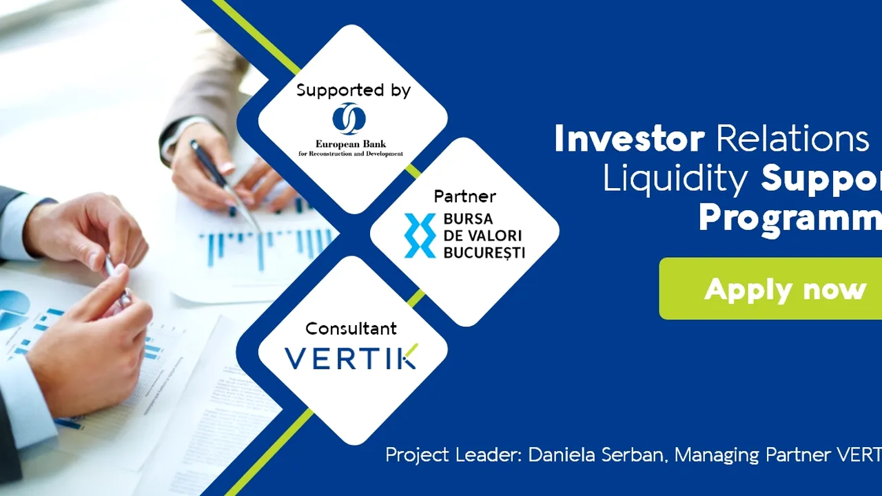 BERD şi BVB lansează „Investor Relations and Liquidity Support Programme”