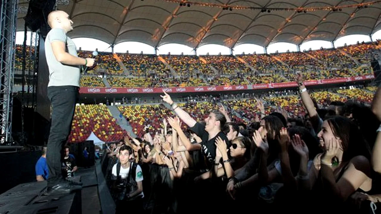 Grimus cântă în deschiderea concertului de la Bucureşti al trupei Deep Purple