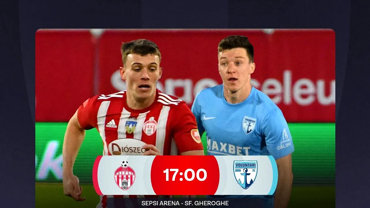 Universitatea Craiova-Rapid şi Sepsi-FC Voluntari, ultimele partide ale etapei a 29-a