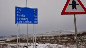Indicator rutier cu date eronate instalat pe DN 17 - FOTO
