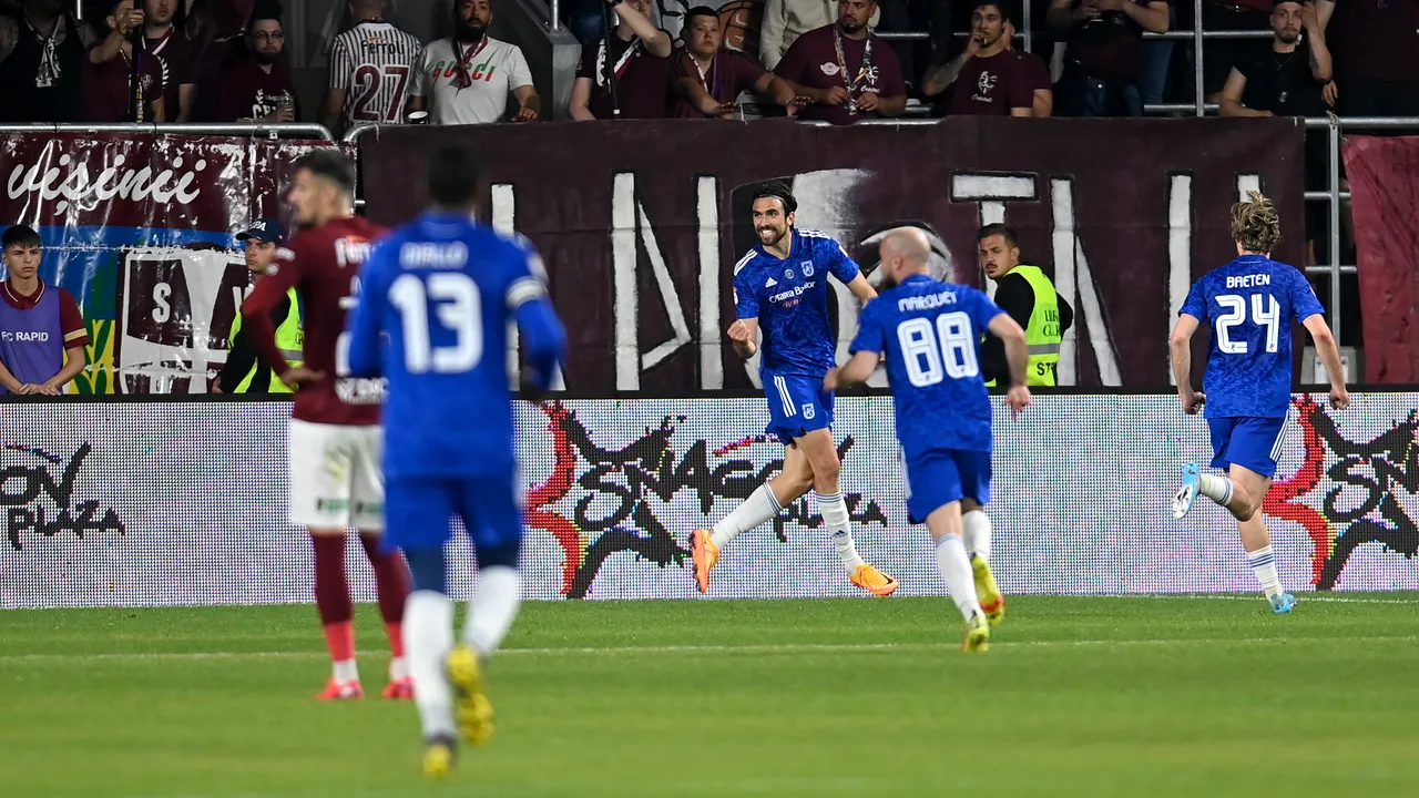 Adrian Mutu, prima înfrângere pe banca lui Rapid Bucureşti, învinsă de U Craiova 1948 în Giuleşti