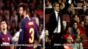 Dialog savuros între Pique şi antrenor, în timpul partidei Barcelona - Betis. „Unde naiba te duci iar?”
