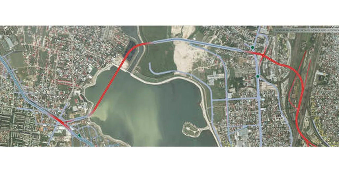 Ce variante sunt pentru autostrada suspendată. Varianta preferată de Oprescu prevede un tunel pe sub parcul Herăstrău