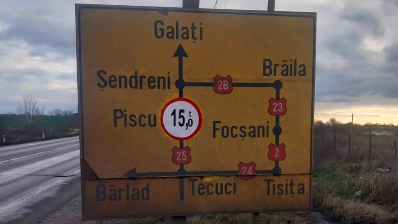 Pod în pericol pe un drum național din județul Galați. Autoritățile au impus restricții de circulație