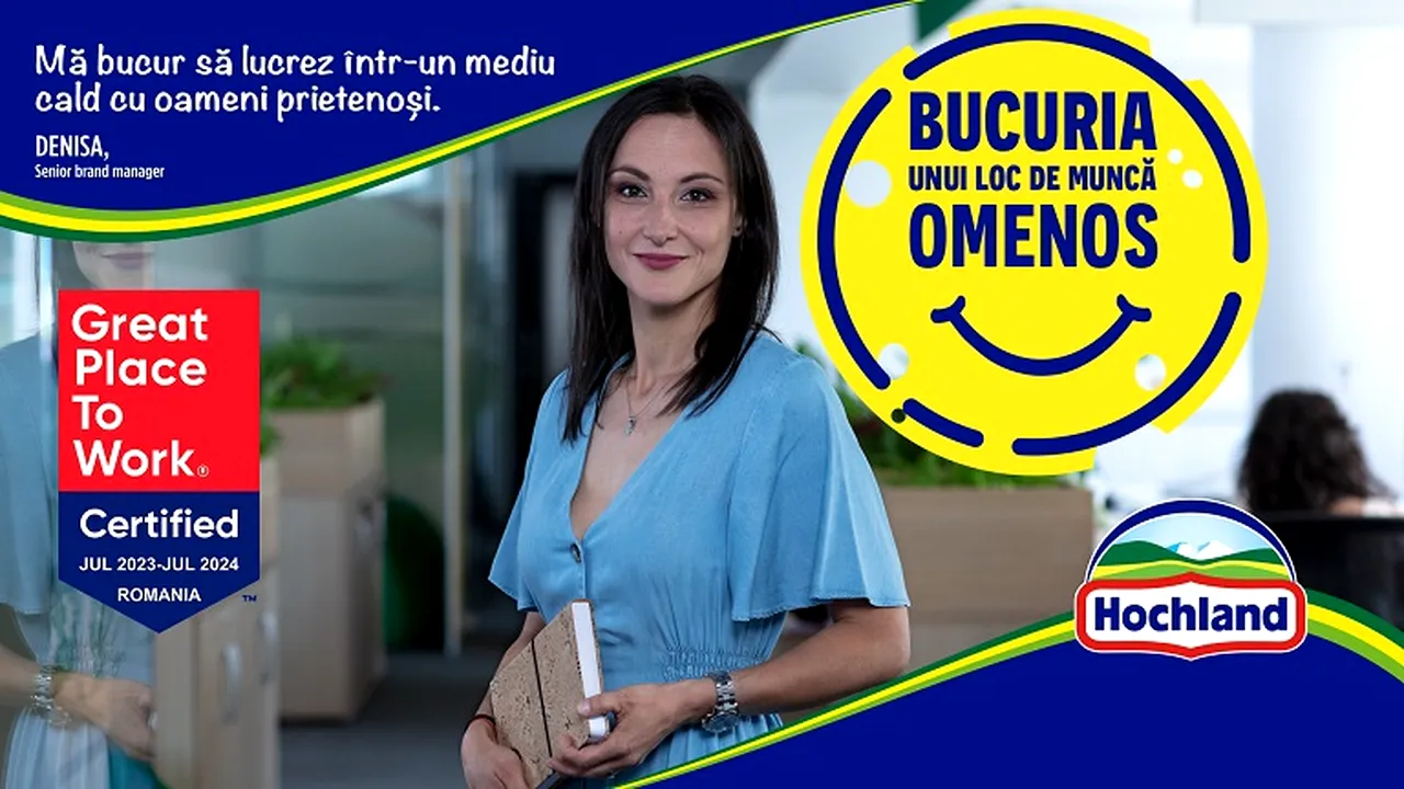 Hochland este recunoscut ca unul dintre cei mai buni angajatori din România