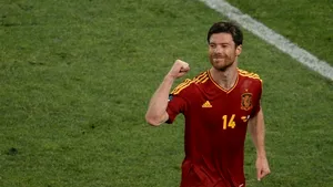 Euro 2012: Eroul meciului Spania - Franţa jubilează după cele două goluri. 