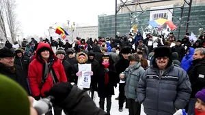 Piaţa Universităţii, dupa demisia lui Boc: 