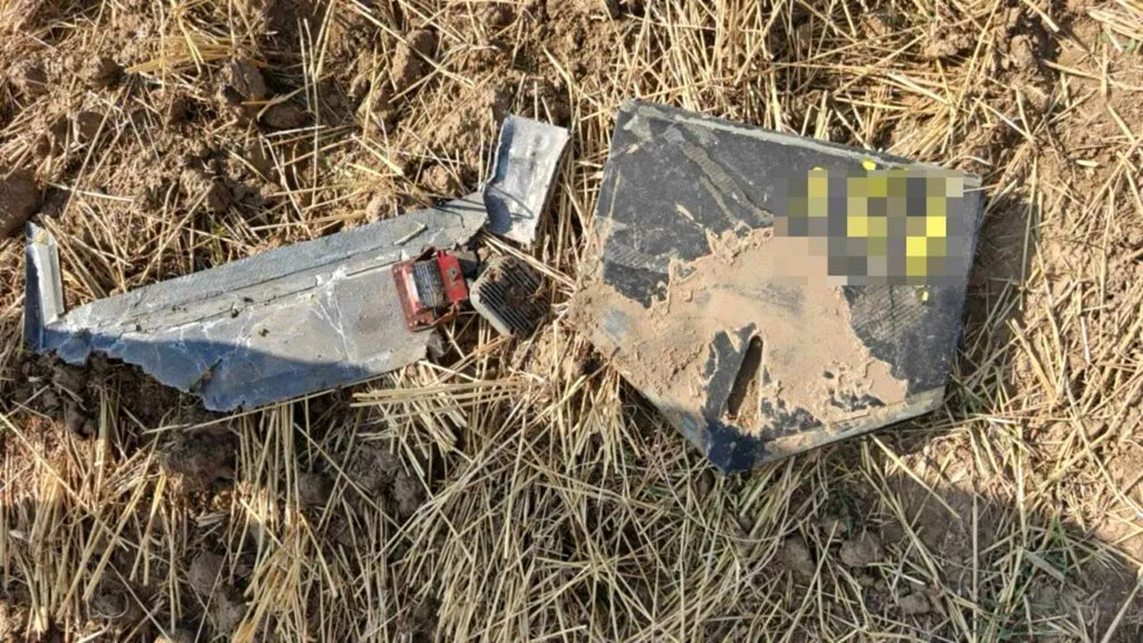 Fragmente ale unei drone Geran-2, descoperite în apropierea unui sat din Republica Moldova