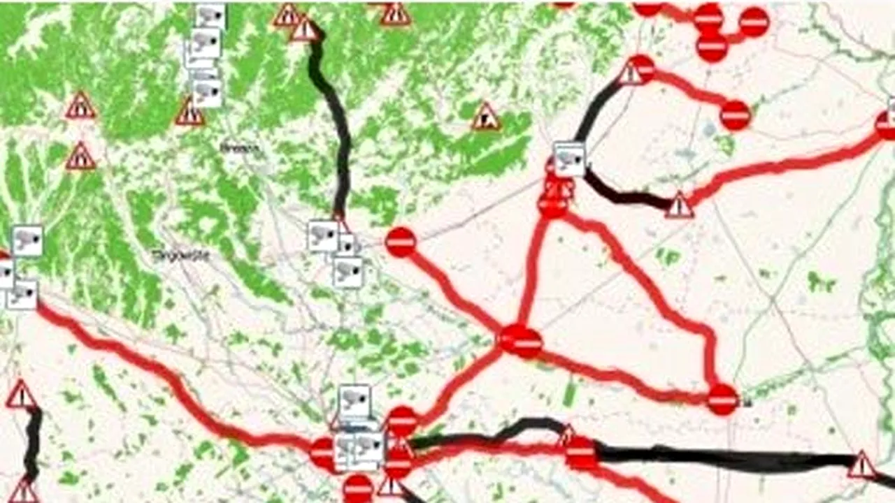 COD GALBEN DE NINSORI: Autostrăzile şi drumuri naţionale, închise. Zeci de trenuri au fost anulate, iar cursurile au fost suspendate în sute de şcoli
