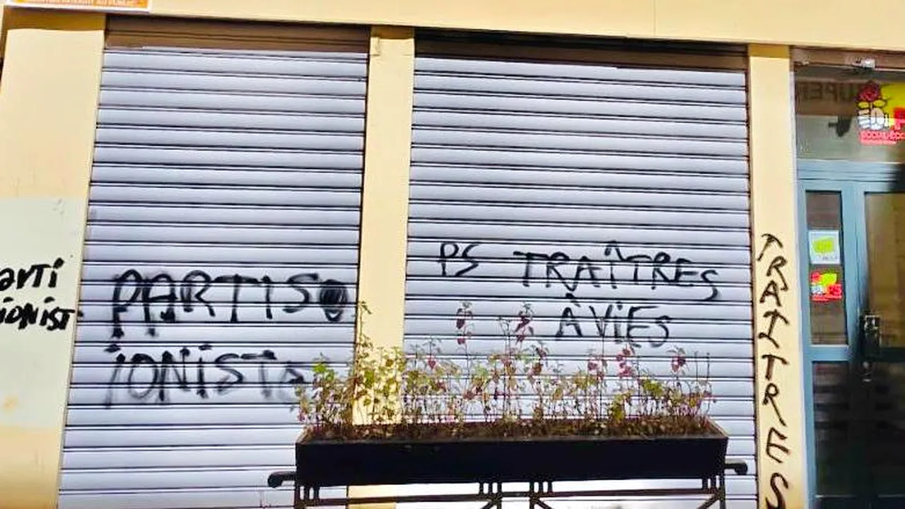 Sediul Partidului Socialist din Marsilia a fost vandalizat cu inscripții antisemite