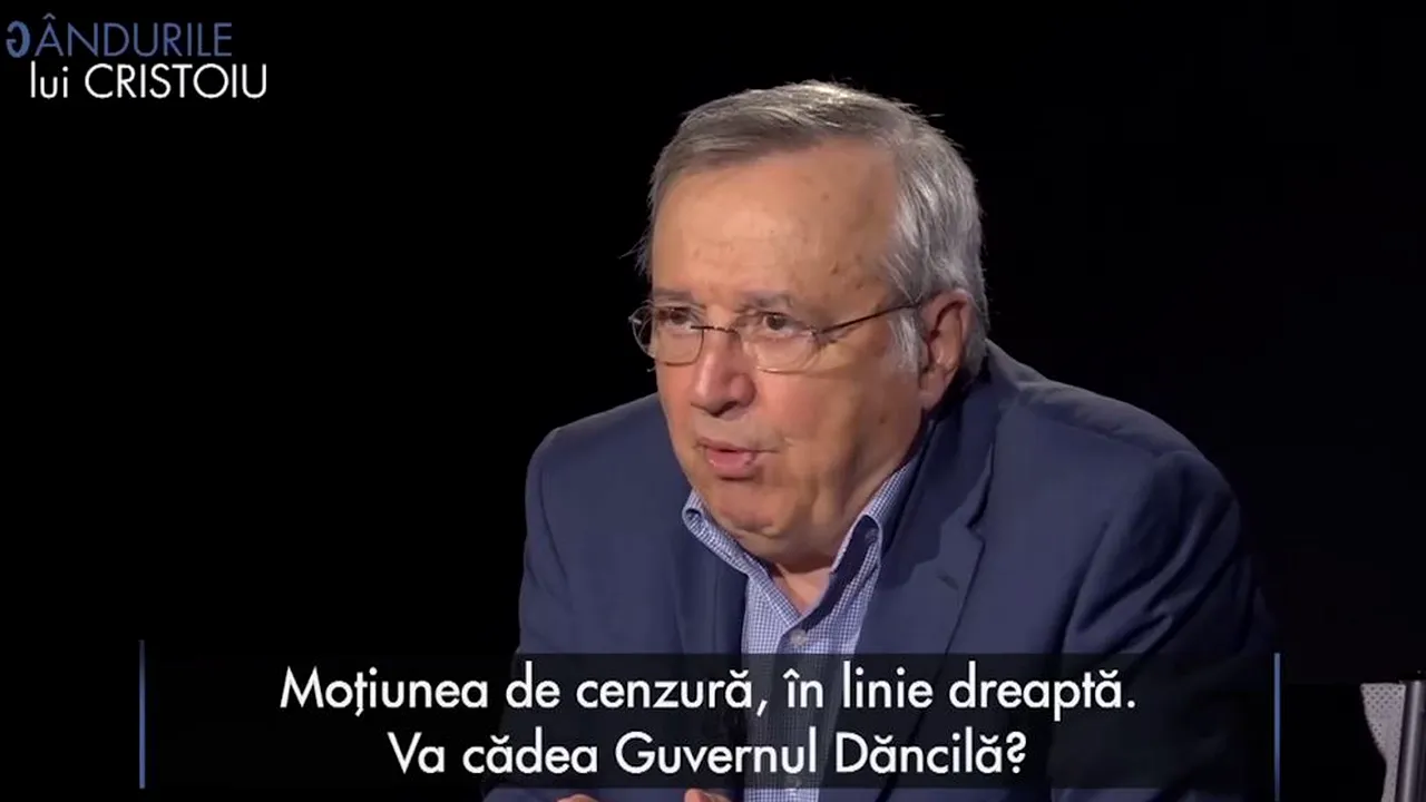 Gândurile lui Cristoiu: „Ne îndreptăm către căderea guvernului. Moţiunea o să treacă” | VIDEO