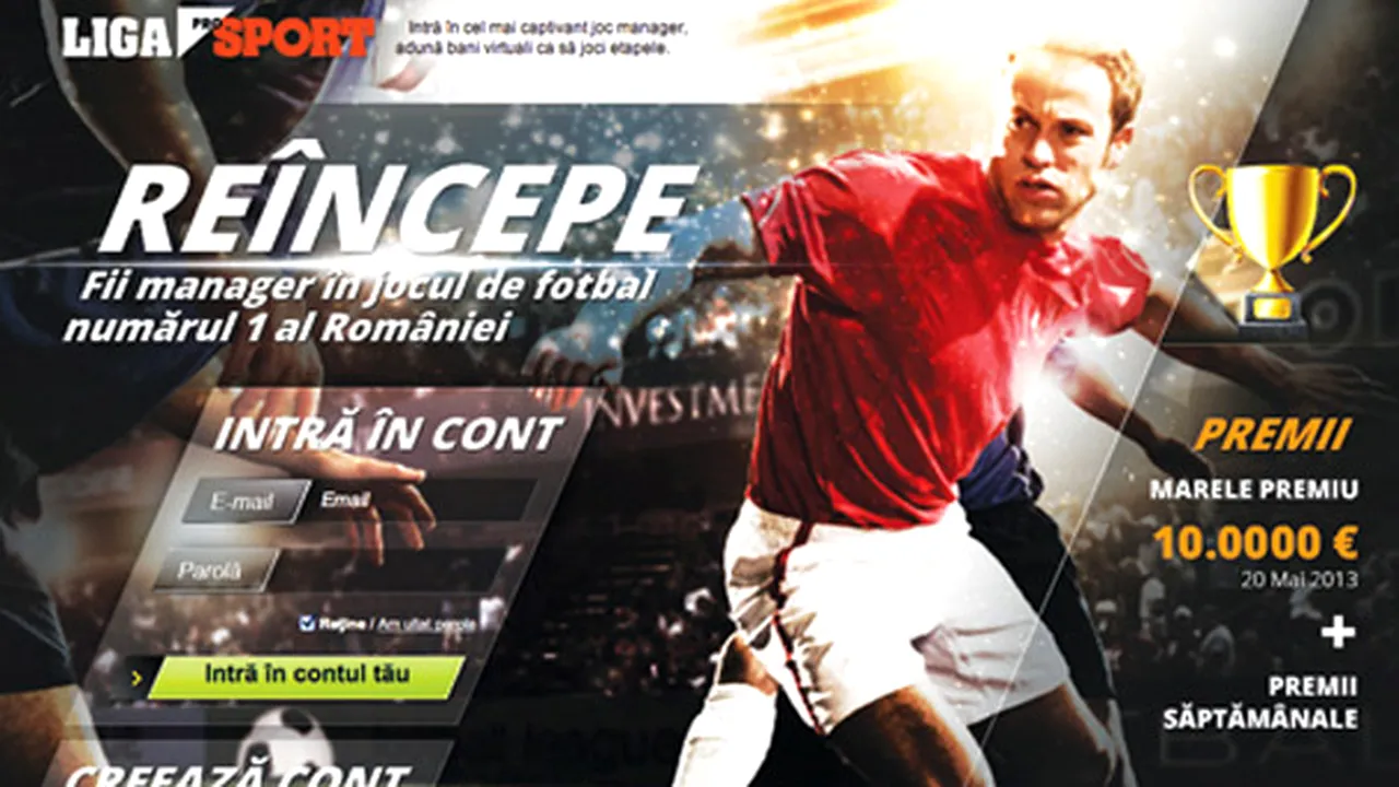 Începe Liga ProSport! Premii de peste 10.000 de euro în cel mai spectaculos manager online