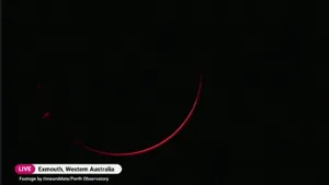 Eclipsă de soare rară în Australia, imagini spectaculoase ale cerului