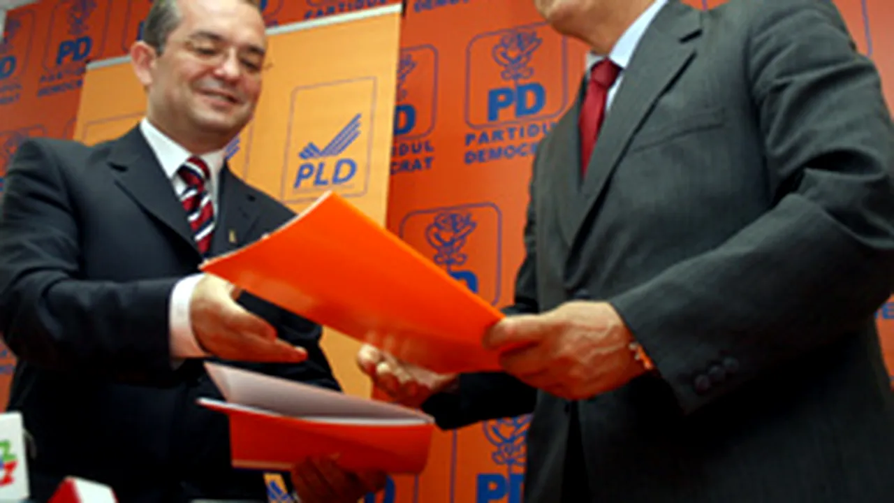 PD şi PLD susţin moţiunea de cenzură a PSD