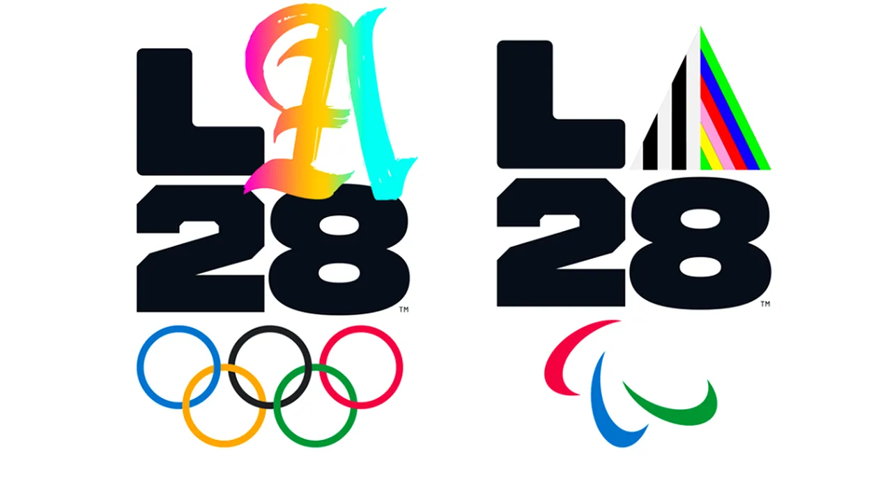 Jocurile Olimpice de la Los Angeles, din 2028, au deja un logo din viitor