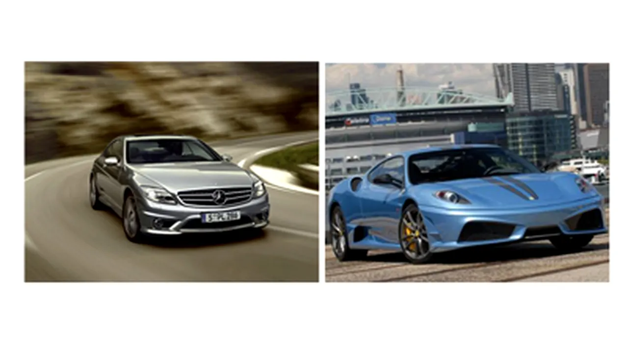 Mercedes CL 65 AMG şi Ferrari 430 Scuderia, cele mai scumpe maşini vândute în primul semestru