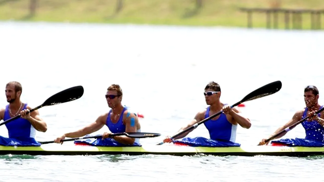 MEDALIE DE ARGINT pentru echipajul masculin K4 al României la Campionatele Europene