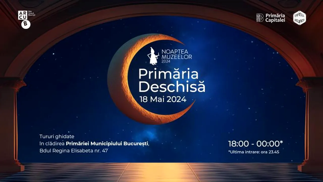 Curtea interioară a Primăriei Generale se transformă în scenă în aer liber, de Noaptea Muzeelor