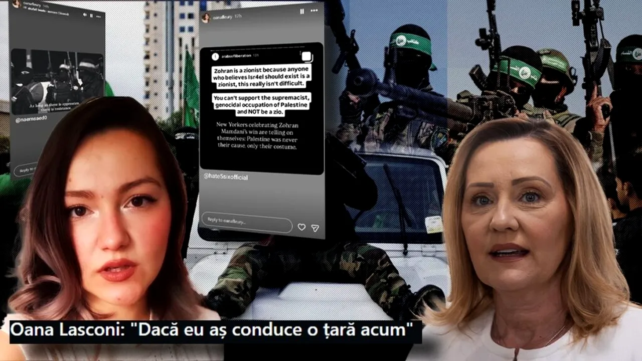 Fiica Elenei Lasconi vrea înarmarea Hamas până în dinți. Oana Lasconi a distribuit mesaje radicale împotriva existenței Israelului