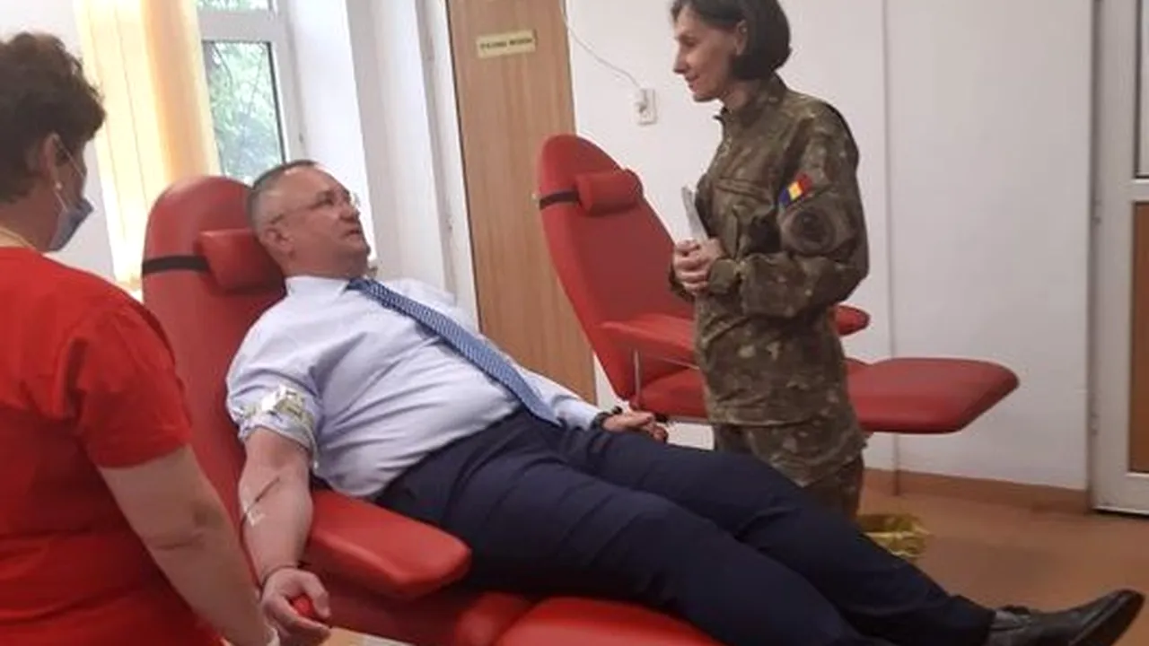 Ciucă a donat sânge: Acest gest de omenie salvează vieţi şi aduce alinare