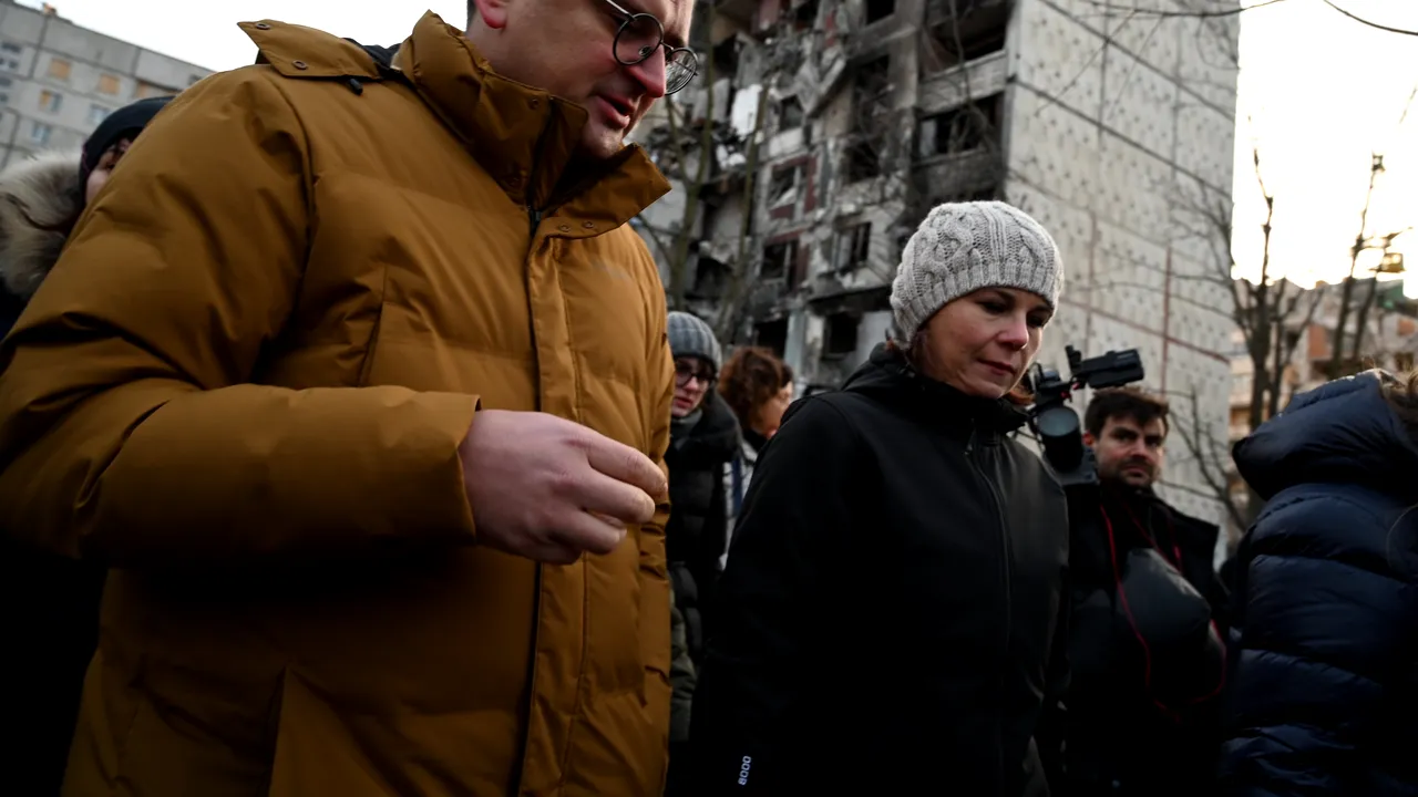 Ministrul german de Externe, Annalena Baerbock, s-a deplasat în estul Ucrainei