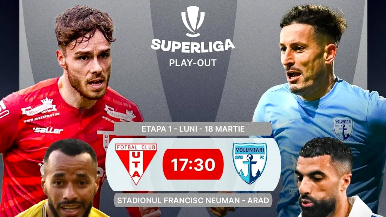 Superliga de fotbal. Luni se joacă ultimele meciuri din prima etapă din play-out