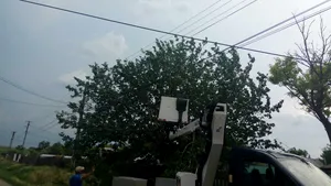 Furtună în Buzău: Peste 9.000 de persoane au rămas fără curent electric/ Curţi şi subsoluri de instituţii inundate | FOTO