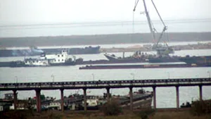 Portul Constanţa Sud fluvial, închis din cauza vântului puternic