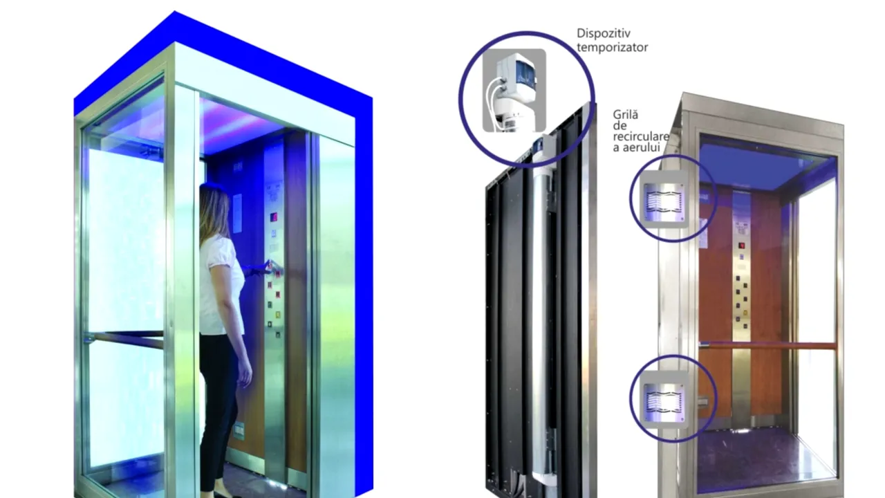România nu duce lipsă de idei inovative. La Braşov a fost creat primul lift anticovid cu sistem modular de purificare a aerului