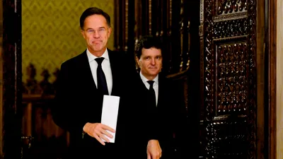DECLARAȚII Nicușor Dan si Mark Rutte, declarații de presă la sediul NATO din Bruxelles / Nicușor Dan: România e mai sigură decât oricând / Ce spune șeful NATO despre amenințările Iranului?