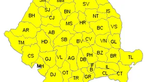 COD GALBEN DE PLOI şi vijelii în toată ţara