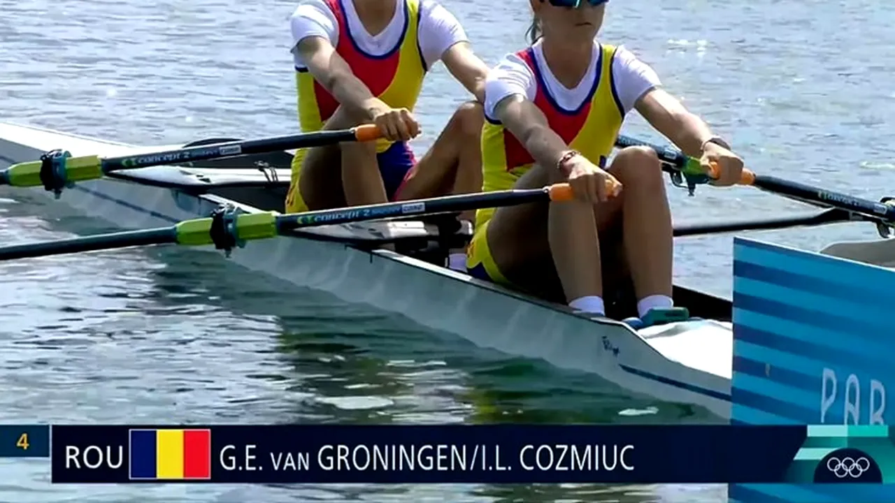 Team Romania – echipajul de dublu vâsle feminin categorie uşoară e în semifinale la Paris 2024