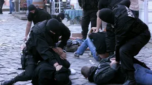 Incidente pe stadionul Dan Păltinişanu înainte de partida FC Timişoara - Dinamo Zagreb