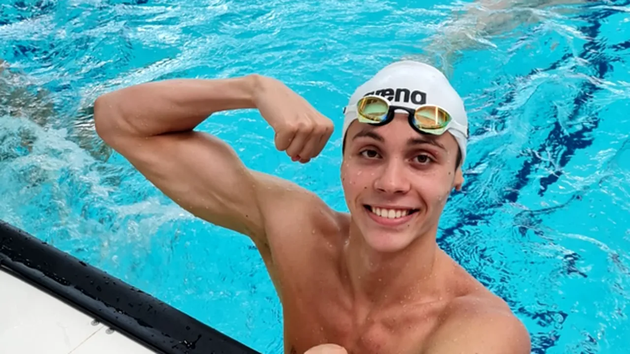 David Popovici, pe drumul spre a cincea sa finală la Campionatul European pentru juniori