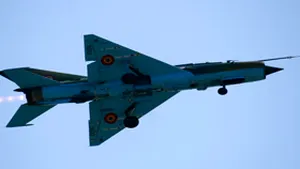 Roata unui MIG a explodat pe Aeroportul Internaţional Timişoara