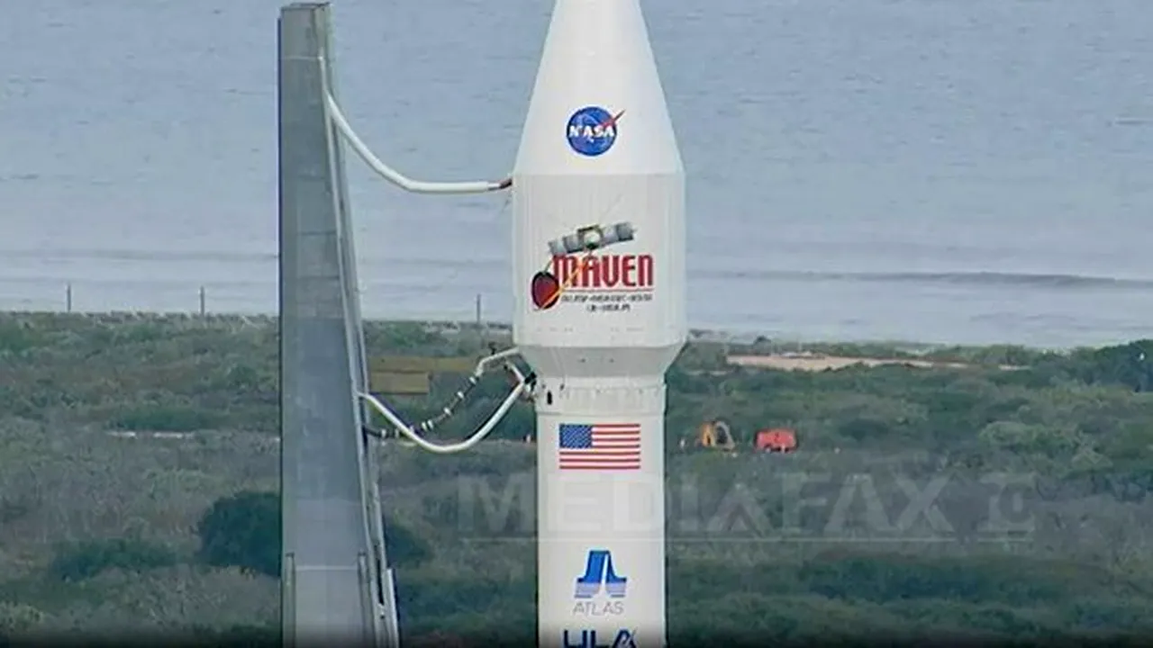 Sonda spaţială americană Maven s-a plasat cu succes pe orbita marţiană - VIDEO