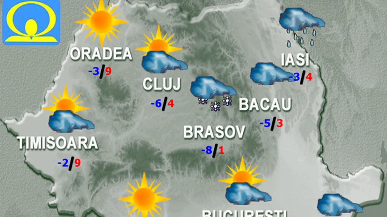 PROGNOZA METEO: Cum va fi vremea în weekend în ţară, la Bucureşti şi la munte