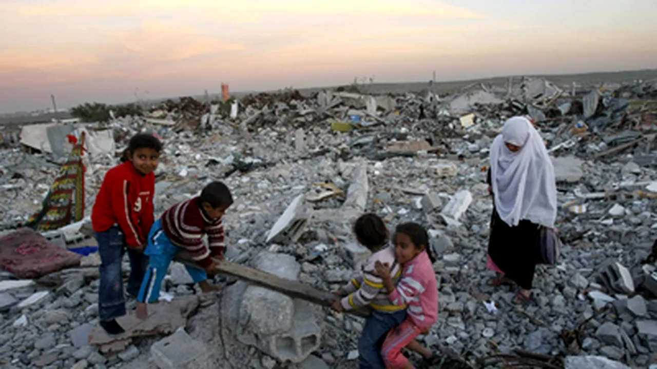 Ofensiva israeliană din Gaza a lăsat în urmă 600.000 de tone de moloz