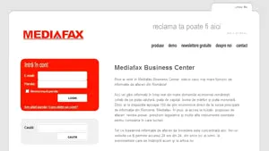 www.mediafax.biz - primul site de informaţie economică în timp real din România