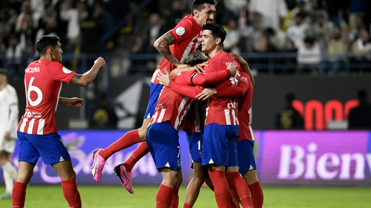 Atlético Madrid intră în istoria Ligii Campionilor, după 6-0 în deplasare la Sparta Praga