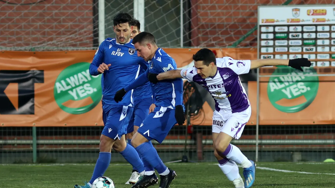 FC Argeş învinge FC Voluntari cu 3-0. Ilfovenii sunt pe loc de baraj de evitare a retrogradării