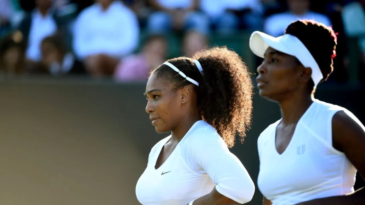 Serena și Venus Williams vor juca împreună la dublu la Wimbledon