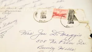 O scrisoare primită de Marilyn Monroe de la Joe DiMaggio, vândută pentru 78.000 de dolari