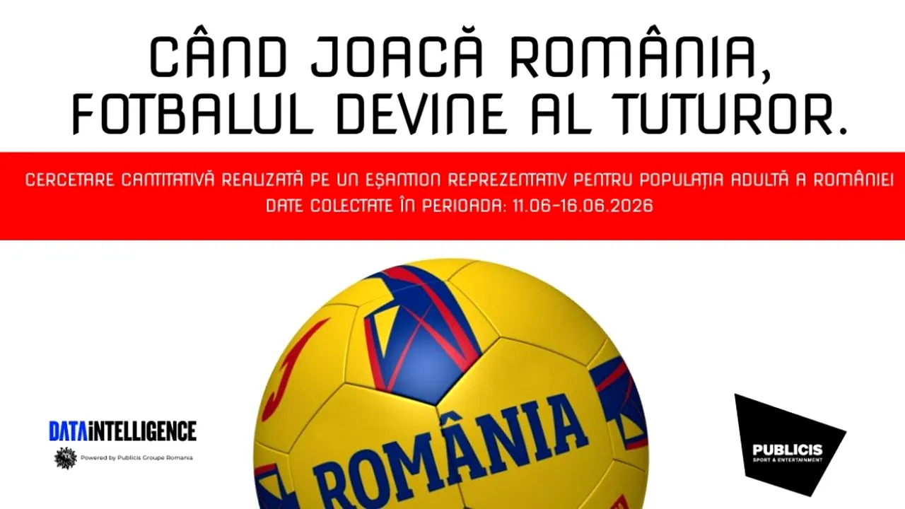 Când joacă România, fotbalul devine al tuturor:  trei din patru români urmăresc Naționala