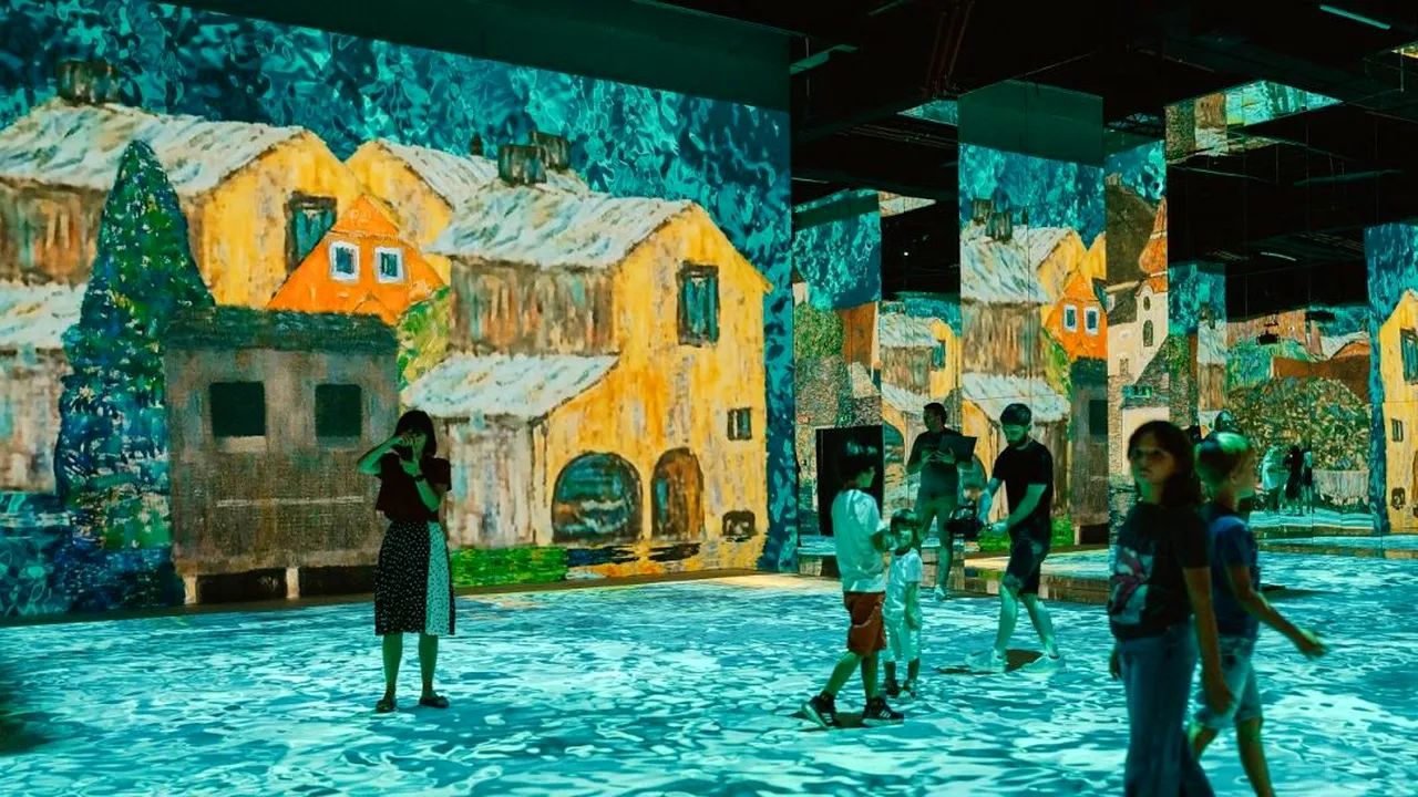 Primul muzeu de artă imersivă din România, inaugurat la Bucureşti: este cel mai mare centru new media art din Europa de Sud Est