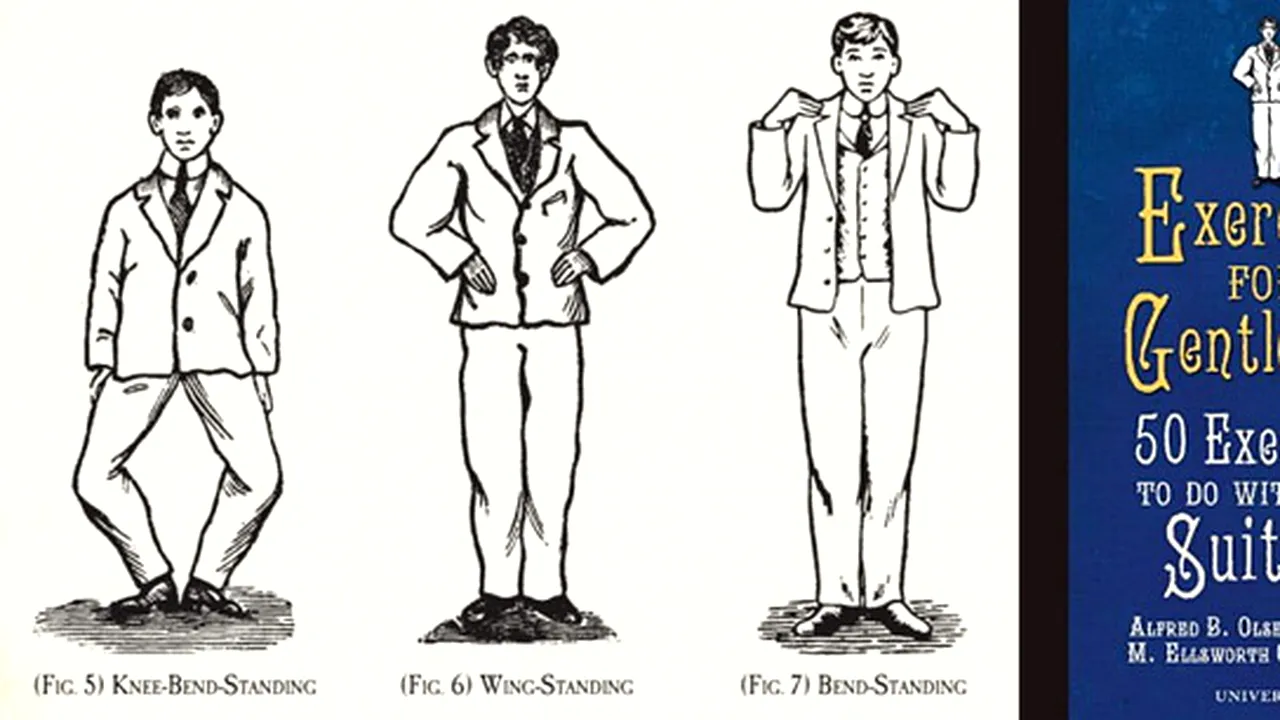 Ce exerciţii făceau bărbaţii la birou în 1908