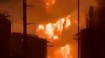 Crimeea: Incendiu uriaș după ce Ucraina a lovit cel mai mare terminal petrolier