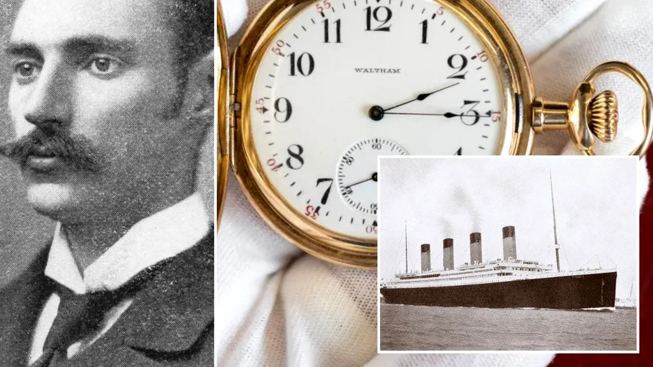 Ceasul de buzunar al celui mai bogat om de pe Titanic a fost vândut la licitaţie pentru o sumă record